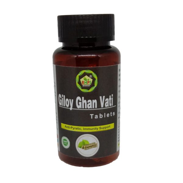 Bharat Giloy Ghan Vati Tablets | Anti-Pyretic | Immunity Support 100 Tablets