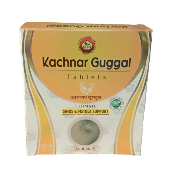 Bharat Kachnar Guggal Tablets | Useful In Sinus &Amp; Fistula Support | 18 Tablets X 3 Strips