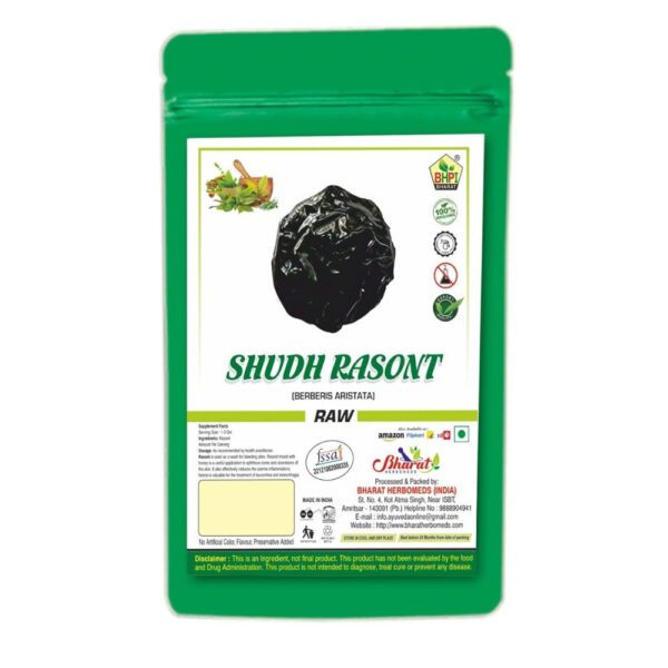 Bharat Shudh Rasont Raw 100 gm | Shudh Rasanjan | Shudh Rasaut | Shudh Raswanti | Shudh Rasanjana | Shudh Rasavanti | शुद्ध रसंजना | शुद्ध रसवंती | Berberis Aristata Root Gum