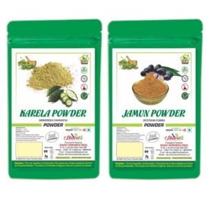 Bharat Karela Jamun Powder 400gms | 200gm Each | Helps Maintain Healthy Sugar Levels | Combo Pack