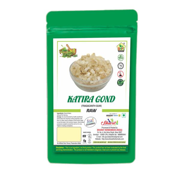 Bharat Katira Gond Raw 400Gm | Tragacanth Gum | Kathila Gum | Kathila Gond | Dink Katora | Gaund Kani | गोंद कतीरा | Gum Edible
