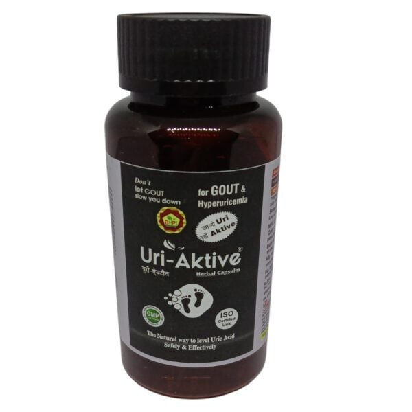 Bharat Uri-Aktive Herbal Capsules | Reduces Serum Uric Acid Level | 100 Capsules