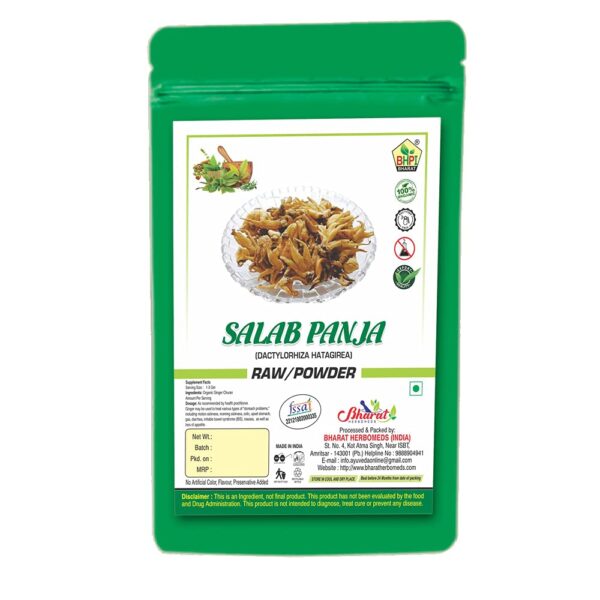Bharat Salab Panja Raw 25Gm | Salam Panja | Hatta Haddi | Panchaule | Dactylorhiza Hatagirea