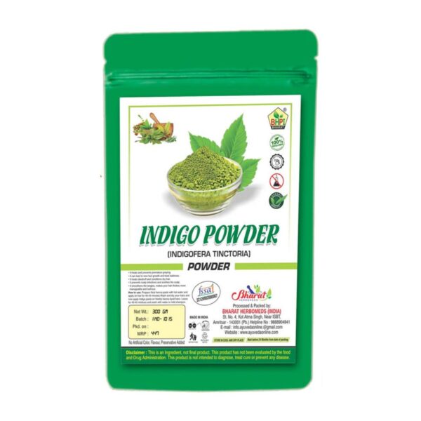 Bharat Indigo Powder 300Gm | (Indigofera Tinctoria) | Herbal Solution For Dandruff And Hair Fall | Hair &Amp; Skin Care
